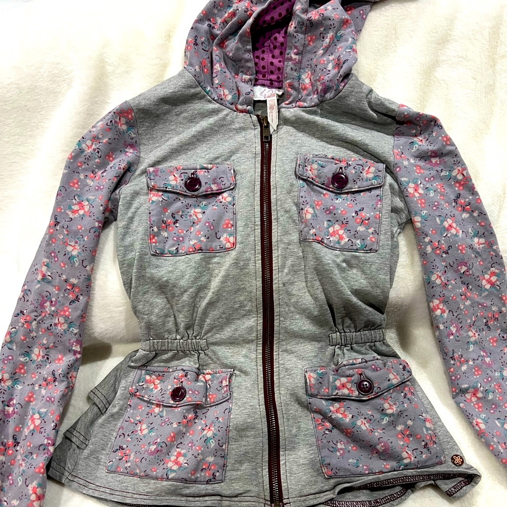 Gray Kids Fleece Jacket